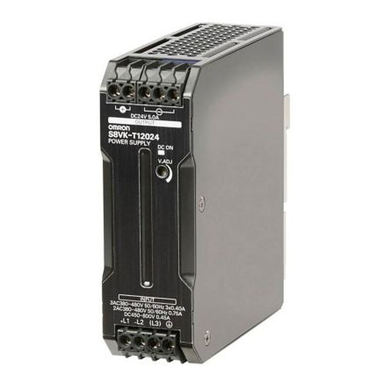 Omron Switching Power Supply, S8VK-T12024 24V dc, 5A, 120 W, Input 450V ac to 264V