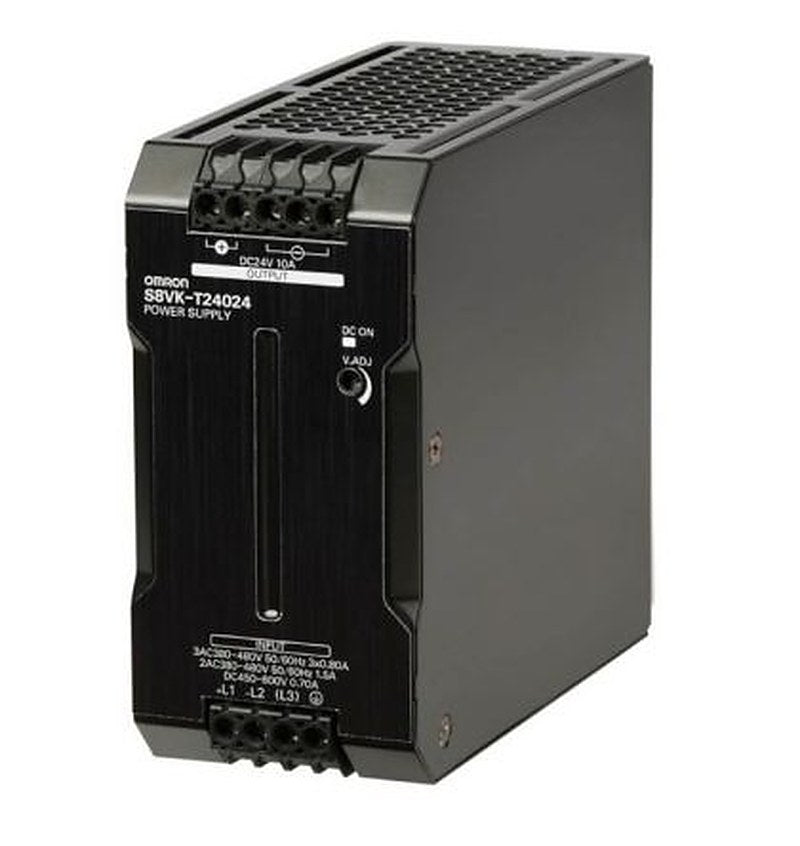 Omron Switching Power Supply, S8VK-T24024-400 24V dc, 10A, 240 W, Input 480V ac to 480V ac
