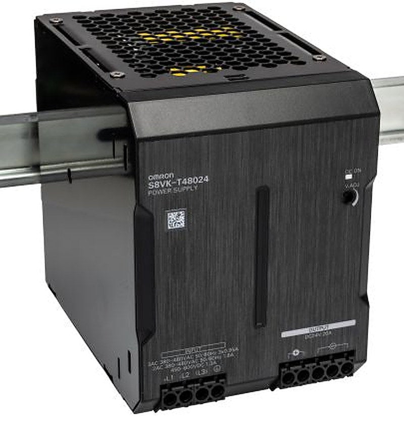 Omron S8VK-T Switched Mode DIN Rail Power Supply 480V ac AC Input 24V dc, 20 A Output DC 480 W