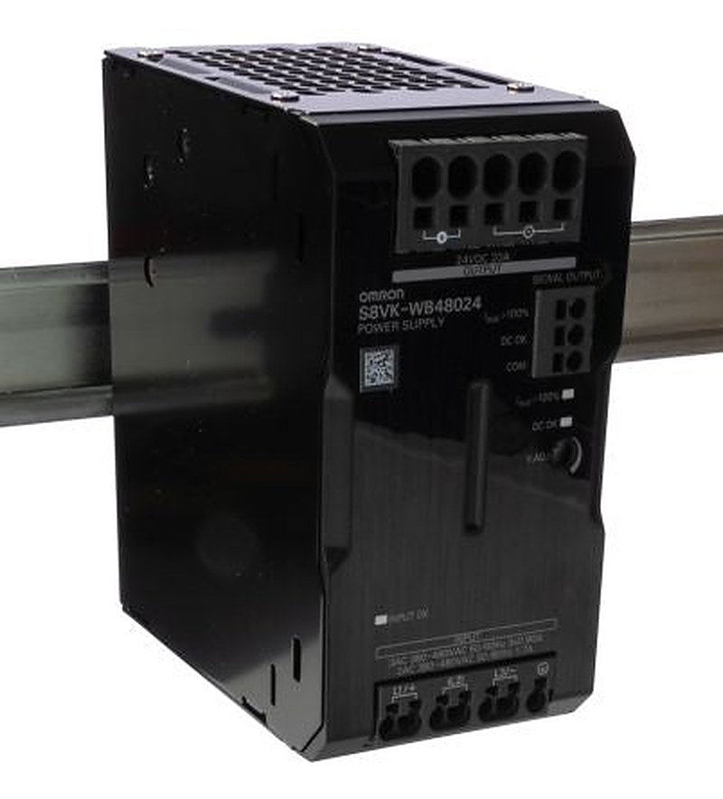 Omron S8VK-WA Switched Mode DIN Rail Power Supply 400V ac AC Input 24V dc, 20 A Output DC 2 kW