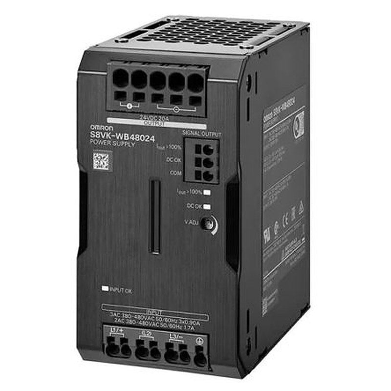 Omron S8VK-WA Switched Mode DIN Rail Power Supply 400V ac AC Input 48V dc, 10 A Output DC 480 W
