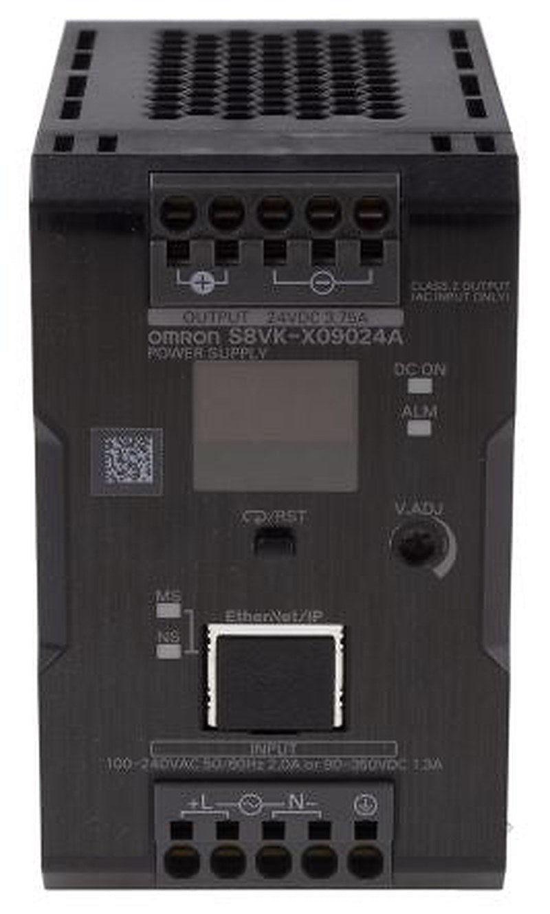 Omron S8VK-X Switched Mode DIN Rail Power Supply 264 V ac, 350V dc AC Input 24.1V dc, 3.75 A Output DC 90 W
