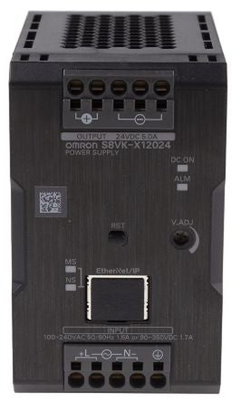 Omron S8VK-X Switched Mode DIN Rail Power Supply 264 V ac, 350V dc AC Input 28V dc, 5 A Output DC 120 W