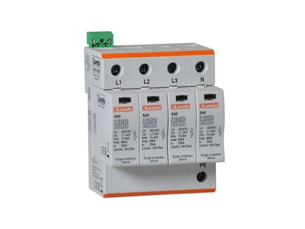 Lovato 1 Phase Surge Protector, 60 kA, 1.5 kV, DIN Rail