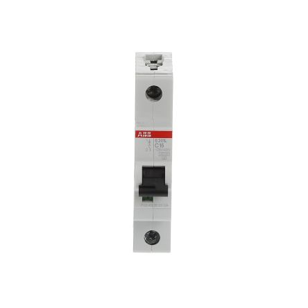 ABB System Pro M Compact System Pro M Compact Miniature Circuit Breaker, 1-Pole, 16A, Type C, 400V ac AC, 4.5 kA