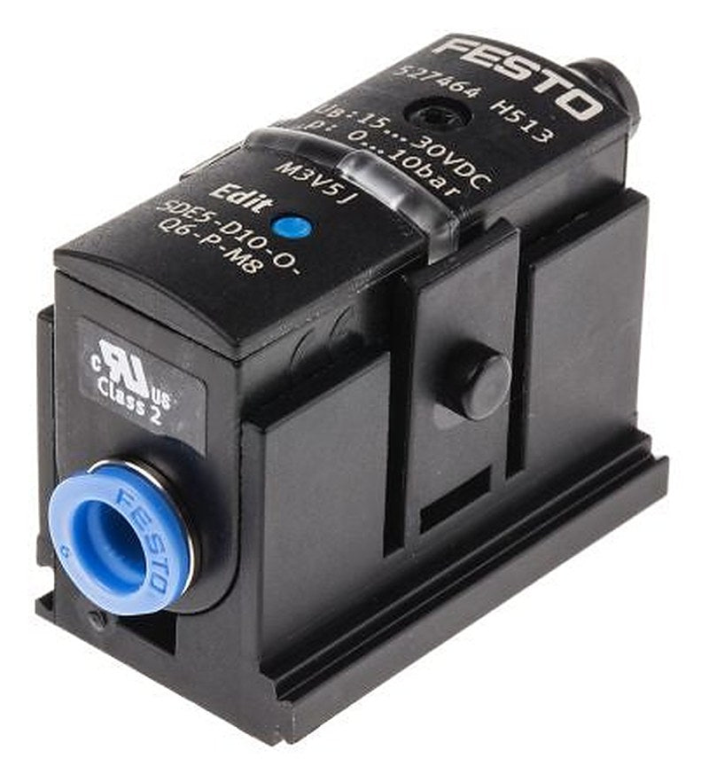 Festo Pressure Sensor, IP40 10 bar 15V dc, 30 V dc 50 °C