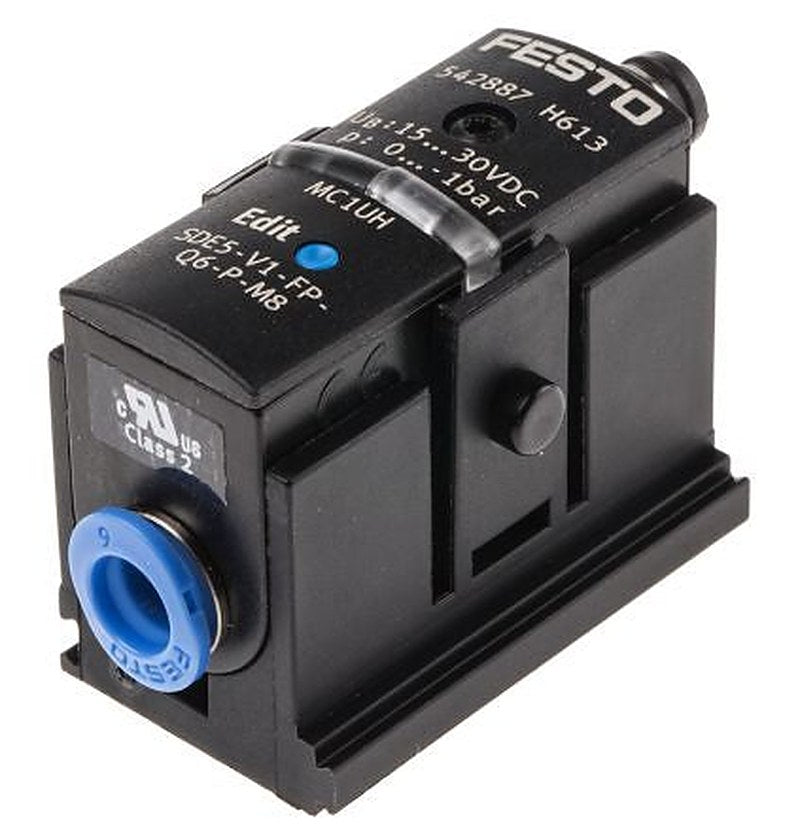 Festo Pressure Sensor, IP40 0 bar 15V dc, 30 V dc 50 °C