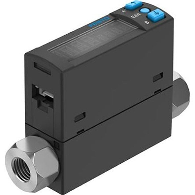 Festo SFAH Series Flow Rate Monitoring Sensor Flow Sensor for Compressed Air, Nitrogen, 0.002L/min Min, 0.1L/min Max