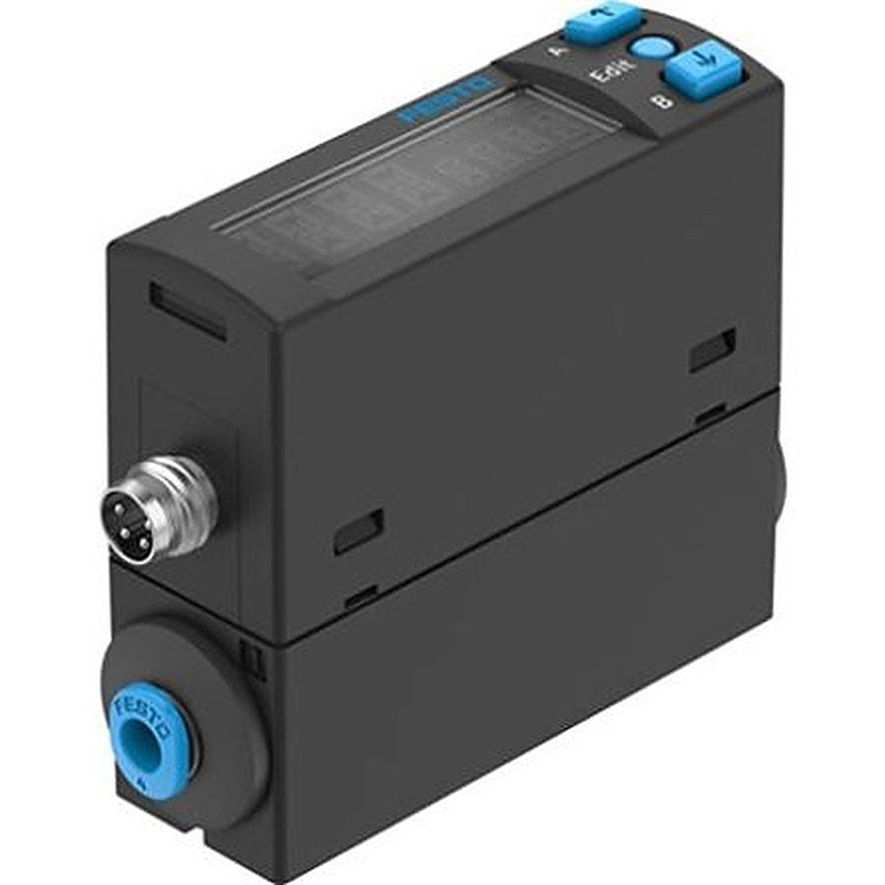 Festo SFAH Series Flow Rate Monitoring Sensor Flow Sensor for Nitrogen, Compressed Air, 0.01L/min Min, 0.5L/min Max