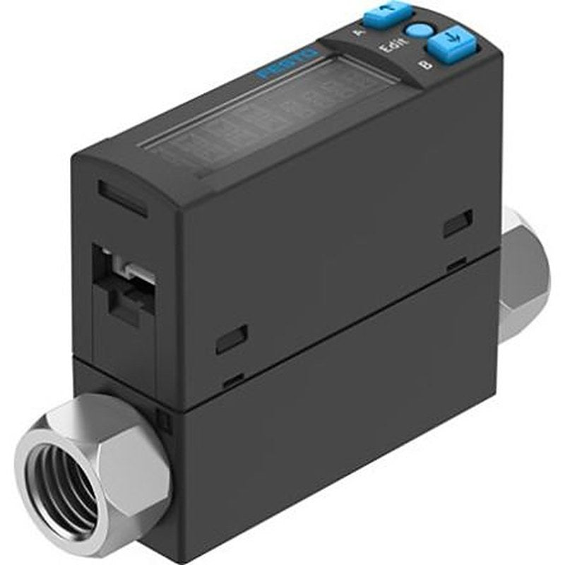 Festo SFAH Series Flow Rate Monitoring Sensor Flow Sensor for Nitrogen, Compressed Air, 2L/min Min, 100L/min Max