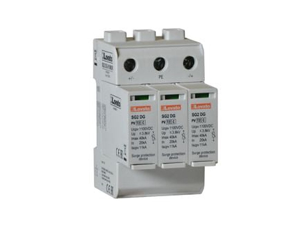 Lovato 1 Phase Surge Protector, 40 kA, 3.8 kV, DIN Rail