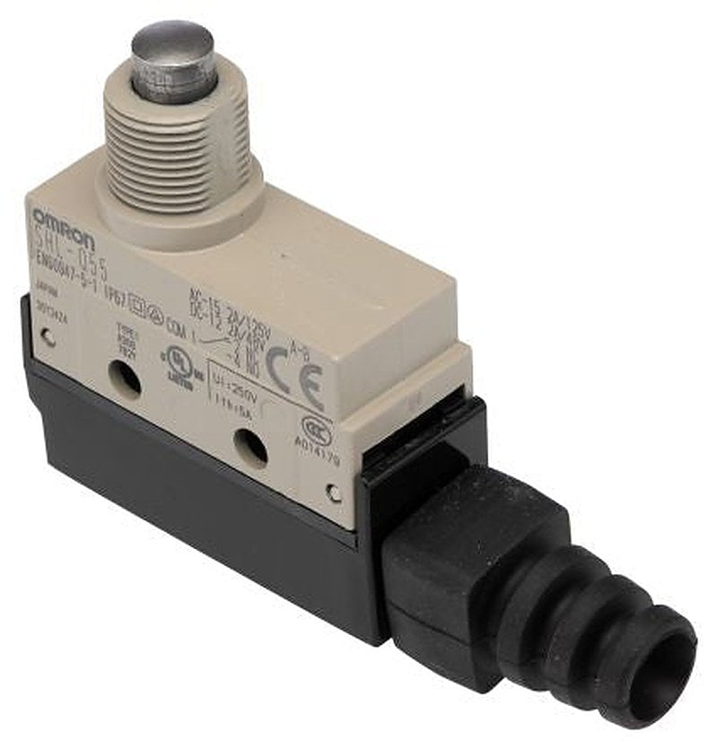 Omron SHL Series Plunger Limit Switch, SPDT, IP67, Metal Housing, 250V ac, 2A