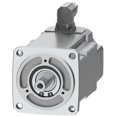 SIMOTICS S-1FK2 CT servo motor M0=2.4 Nm; PN = 0.75 kW at nN=3000 rpm (380-480V); PN = 0.375 kW at nN=1500 rpm (200-240V); degree of protection IP65; cylindrical shaft D14 x 30 mm; absolute encoder single-turn 22-bit (encoder AS22DQC); with OCC interface; connector size M17, rotatable; .