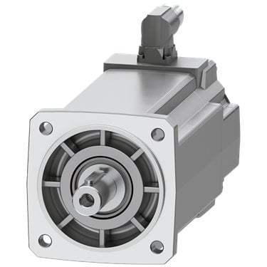 SIMOTICS S-1FK2 CT servo motor M0=6 Nm; PN = 1.45 kW at nN=3000 rpm (380-480 V); PN = 0.86 kW at nN=1500 rpm (200-240 V); degree of protection IP64; shaft D19x40 mm with feather key; absolute encoder 22-bit + 12-bit multiturn (encoder AM22DQC); with OCC interface; plug size M17, rotatable;