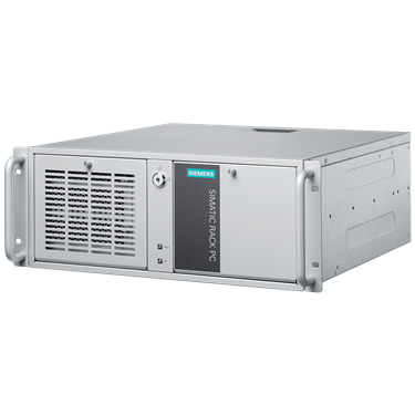 SIMATIC IPC347E (rack PC, 19, 4 U); Pentium Dual Core 3420 (2C/2T, 3.2 GHz, 3 MB cache); interfaces: 2x Gbit Ethernet, 1x DVI-D, 1x VGA, 2x USB on the front, 4x USB on the rear, 1x USB internal, 2x serial, 2x PS/2, audio; 1x 500 GB HDD, internal; 4 GB DDR3 SD-RAM (1x 4 GB), single channel; DVD +/-RW; without operating system; 100/240 V industrial power supply, without line cable