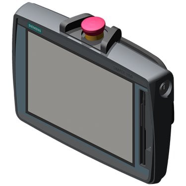 SIMATIC HMI TP1000F MOBILE 10.0" TFT display, 1280x800 pixels, 16 million colors, Touch operation, touch pen, 1x PROFINET/Industrial Ethernet interface, 1x multimedia card, 1x USB, key-operated switch, acknowledgement button, 1 emergency stop/stop button confiigurable from WinCC Comfort V14