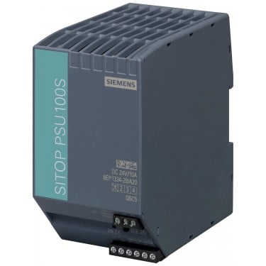 SITOP PSU100S 24 V/10 A Stabilized power supply input: 120/230 V AC, output: DC 24 V/10 A *Ex approval no longer available*
