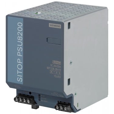 SITOP PSU8200 20 A stabilized power supply input: 120-230 V AC 110-220 V DC output: 24 V DC/20 A *Ex approval no longer available*