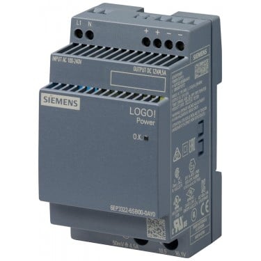 LOGO!Power 12 V / 4.5 A stabilized power supply input: 100-240 V AC output: 12 V DC / 4.5 A *Ex approval no longer available*