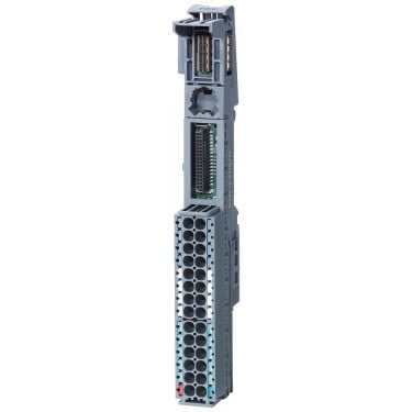 SIMATIC ET 200SP, BaseUnit BU15-P16+A0+12B/T, BU type A1, Push-in terminals, with 2x 5 add-on terminals, bridged to the left, WxH: 15 mm x 141 mm, with temperature acquisition