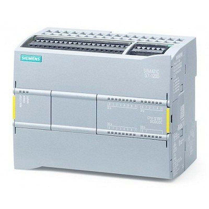 SIMATIC S7-1200F, CPU 1215 FC, compact CPU, DC/DC/DC, 2 PROFINET ports, onboard I/O: 14 DI 24 V DC; 10 DO 24 V DC; 0.5A; 2 AI 0-10 V DC, 2 AO 0-20 mA DC, Power supply: DC 20.4-28.8V DC, Program/data memory 150 KB