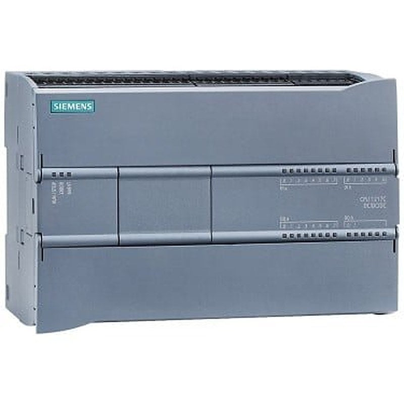 SIMATIC S7-1200, CPU 1217C, compact CPU, DC/DC/DC, 2 PROFINET ports onboard I/O: 10 DI 24 V DC; 4 DI RS422/485; 6 DO 24 V DC; 0.5A; 4 DO RS422/485; 2 AI 0-10 V DC, 2 AO 0-20 mA Power supply: DC 20.4-28.8V DC, Program/data memory 150 KB