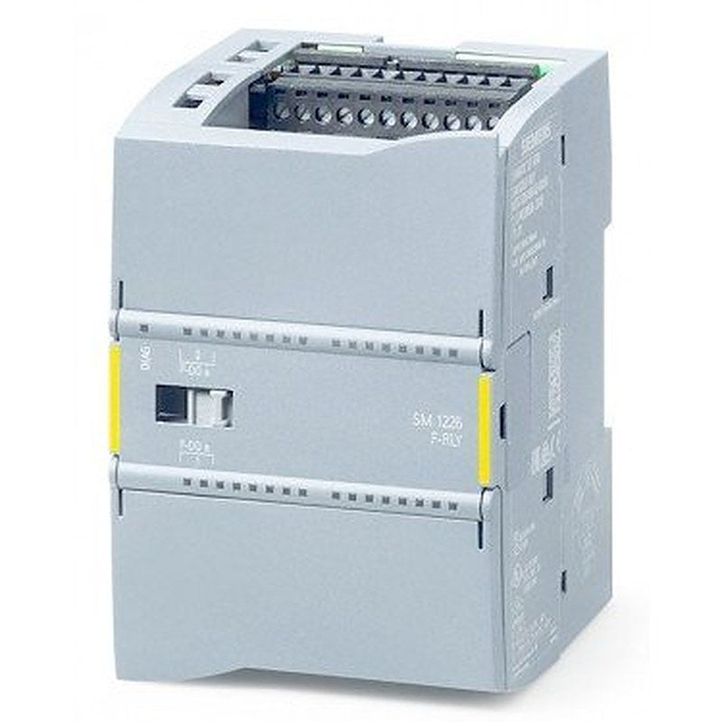 SIMATIC S7-1200, Relay output SM 1226, F-DQ 2x RLY 5A, PROFIsafe, 70 mm overall width, up to PL E (ISO 13849-1)/ SIL3 (IEC 61508)