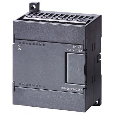 SIMATIC S7-200, Analog input EM 231, only for S7-22X CPU, 4 AI, 0-10V DC, 12 bit converter