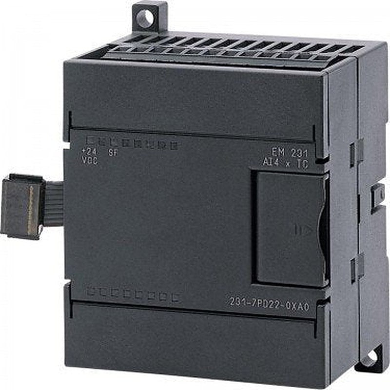 SIMATIC S7-200, Analog input EM 231, only for S7-22X CPU, 4 AI, +/-80 MV a. thermocouples Type J, K, S, T, R, E, N; 15 bit+sign
