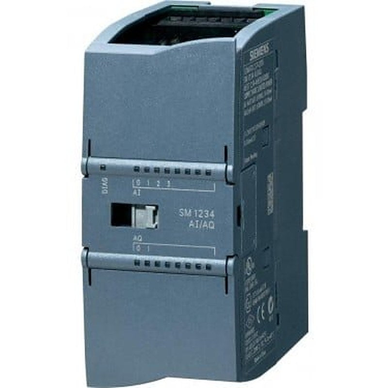 SIMATIC S7-1200, analog I/O SM 1234, 4 AI/2 AO, +/-10 V, 14-bit resolution or 0 (4)-20mA, 13-bit resolution