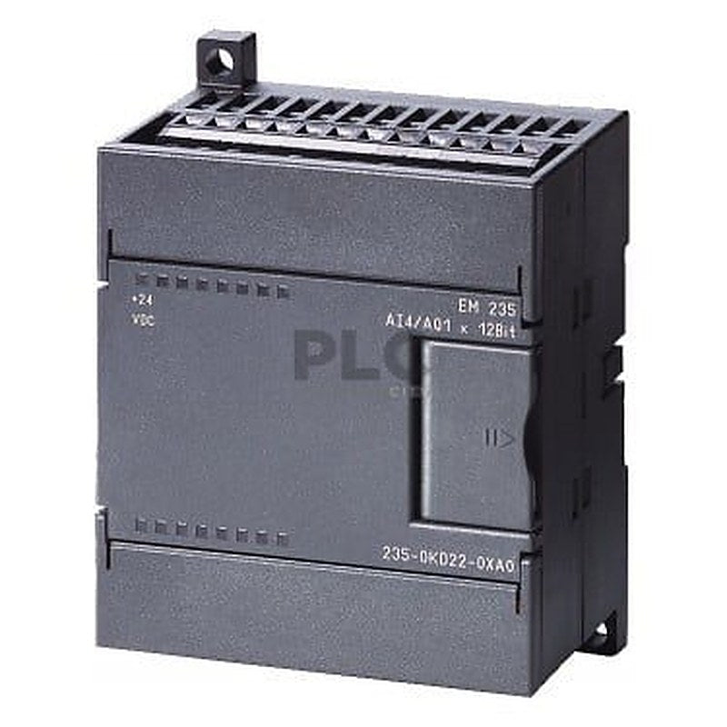 SIMATIC S7-200, analog I/O EM 235, only for S7-22X CPU, 4 AI, +/-10 V DC; 1 AO, +/-10 V DC 12 bit converter