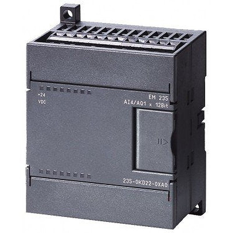 SIMATIC S7-200, analog I/O EM 235, only for S7-22X CPU, 4 AI, +/-10 V DC; 1 AO, +/-10 V DC 12 bit converter