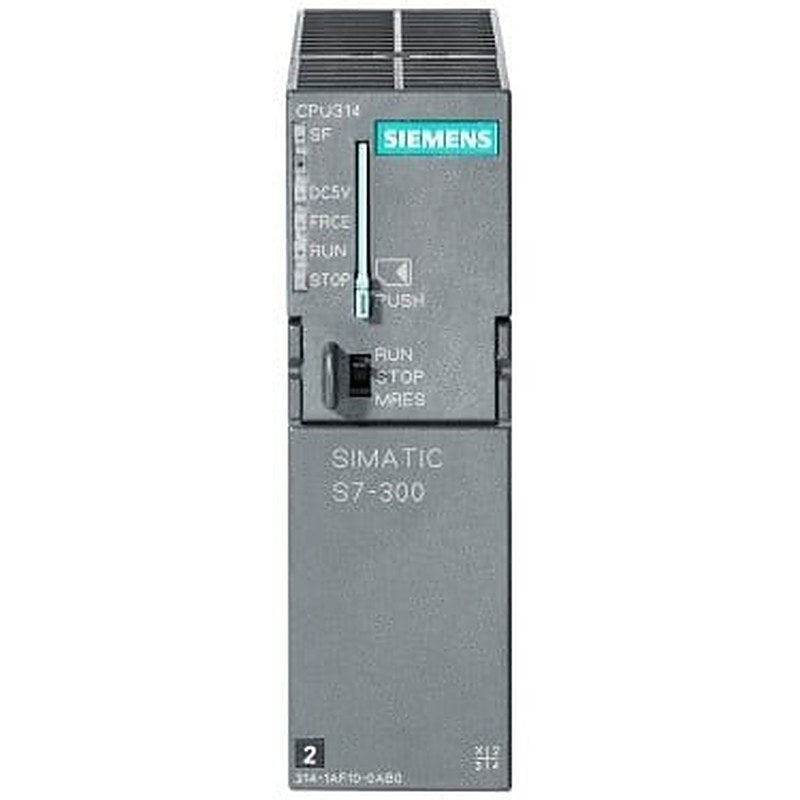 SIMATIC S7-300, CPU 314 Central processing unit with MPI, Integr. power supply 24 V DC, work memory 128 KB, Micro Memory Card required