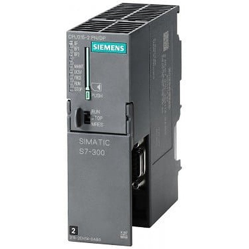 SIMATIC S7-300 CPU 315-2 PN/DP, Central processing unit with 384 KB work memory, 1st interface MPI/DP 12 Mbit/s, 2nd interface Ethernet PROFINET, with 2-port switch, Micro Memory Card required