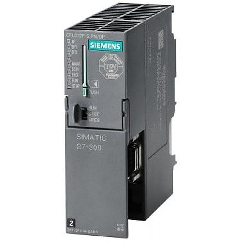 SIMATIC S7-300 CPU317F-2 PN/DP, Central processing unit with 1.5 MB work memory, 1st interface MPI/DP 12 Mbit/s, 2nd interface Ethernet PROFINET, with 2-port switch, Micro Memory Card required