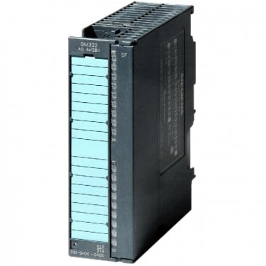 SIMATIC S7-300, Analog output SM 332, isolated, 4 AO, U/I; diagnostics; resolution 11/12 bits, 20-pole, removing and inserting possible with active backplane bus