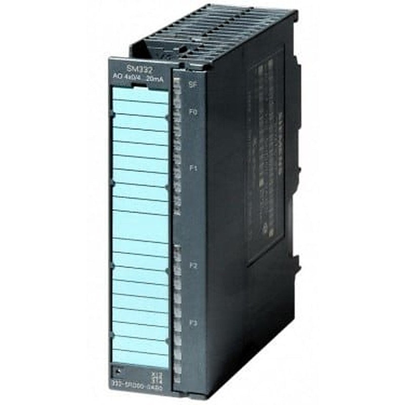 SIMATIC S7, analog output SM 332, isolated, 4 AA; 0/4 to 20 mA, 20-pole, for signals from the hazardous area, diagnostics-capable, PTB tested