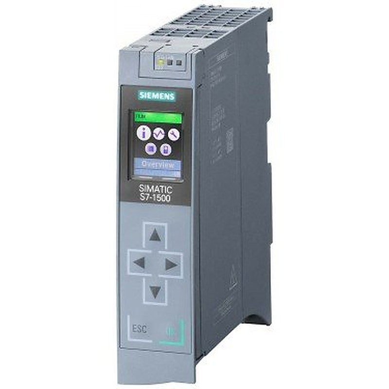 SIMATIC S7-1500, CPU 1511-1 PN, Central processing unit with Work memory 150 KB for program and 1 MB for data, 1st interface, PROFINET IRT with 2-port switch, 60 ns bit performance, SIMATIC Memory Card required