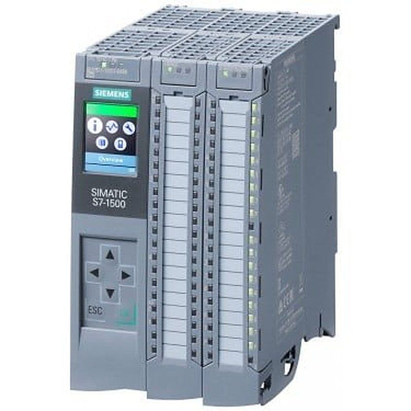SIMATIC S7-1500 Compact CPU CPU 1511C-1PN, central processing unit with working memory 175 KB for program and 1 MB for data, 16 digital inputs, 16 digital outputs, 5 analog inputs, 2 analog outputs, 6 high speed counters, 4 high speed outputs for PTO/PWM/frequency output 1. interface: PROFINET IRT with 2 port switch, 60 NS bit-performance, incl. front connector push-in, SIMATIC memory card necessary