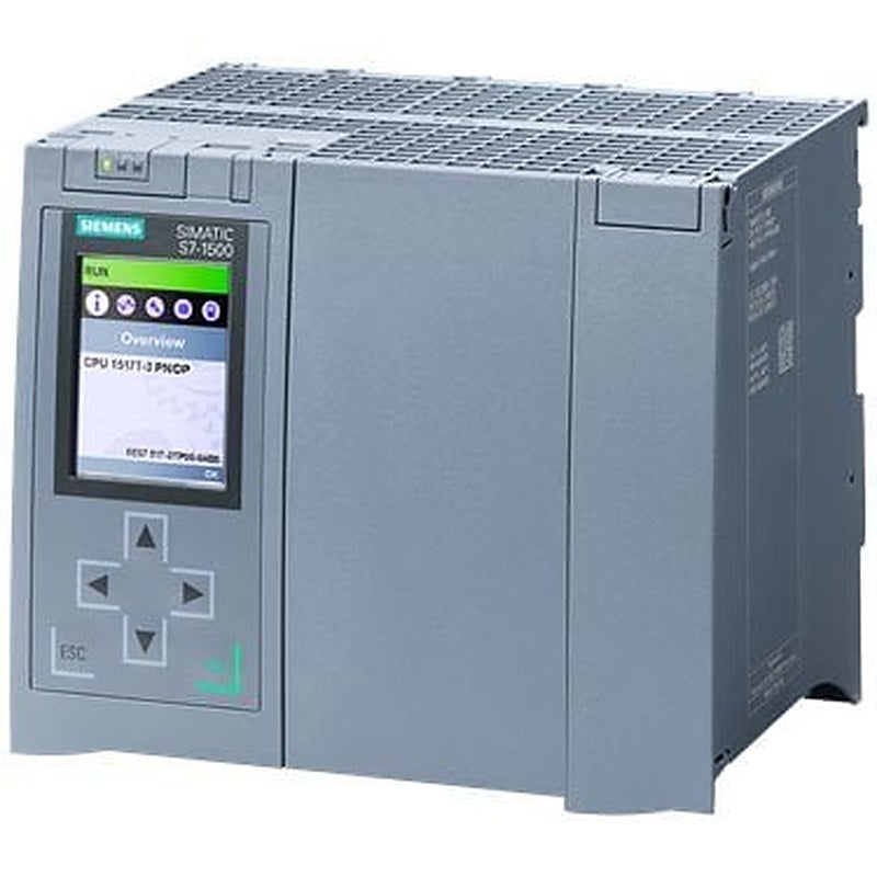 SIMATIC S7-1500T, CPU 1517T-3 PN/DP, Central processing unit with work memory 3 MB for program and 8 MB for data, 1st interface: PROFINET IRT with 2-port switch, 2nd interface, Ethernet, 3rd interface, PROFIBUS, 2 ns bit performance, SIMATIC Memory Card required