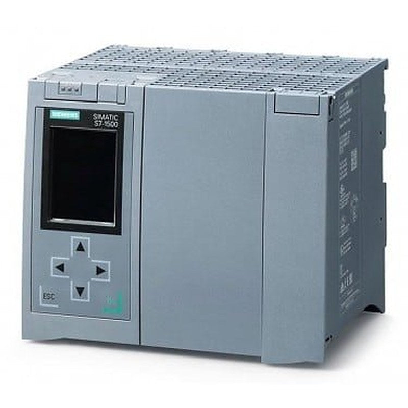 SIMATIC S7-1500F, CPU 1518F-4 PN/DP, central processing unit with 9 MB work memory for program and 60 MB for data, 1st interface: PROFINET IRT with 2-port switch, 2nd interface: PROFINET RT, 3rd interface: PROFINET basic services, 4th interface: PROFIBUS, 1 ns bit-performance, SIMATIC Memory Card required