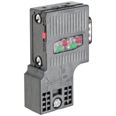 SIMATIC DP, Connection plug for PROFIBUS up to 12 Mbit/s 90° cable outlet, Insulation displacement method FastConnect, without PG socket 15.8x 59x 35.6 mm (BxHxD)
