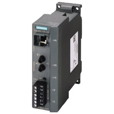 SCALANCE X101-1LD IE Media converter unmanaged 1x 10/100 Mbit/s RJ45 port, 1x 100 Mbit/s single-mode BFOC, LED diagnostics, error signaling contact with set pushbutton, Redundant power supply, PROFINET-compliant securing collars, Manual available as a download available.