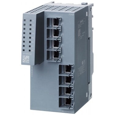 PE408 Port Extender for SCALANCE XM-400 managed modular IE switch; extension by 8x 10/100/1000 Mbit/s RJ45.