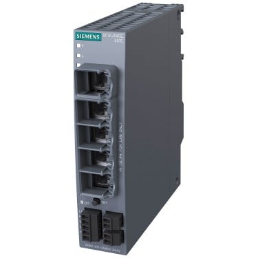 SCALANCE S615 LAN router; for protection of devices/networks in automation technology and for protection of industrial communication by means of VPN and firewall; Further functions: address conversion (NAT/NAPT), connection to SINEMA RC, 5-port switch, 1x dig. input, 1x digital output.
