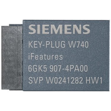 KEY-PLUG W740, Removable data storage medium for enabling of iFeatures for SCALANCE W in client mode, permits simple device replacement in event of fault and the recording of configuration data; or configuration and application data, For all SCALANCE W devices with plug slot.