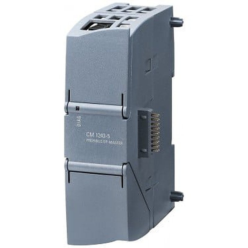communications module CM 1243-5 for connection of SIMATIC S7-1200 to PROFIBUS as DP Master module; PG/OP communication; S7 communication.