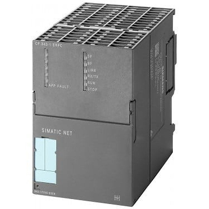 communications processor CP 343-1 ERPC for connection of SIMATIC S7-300 CPU to Industrial Ethernet and to various databases functions: TCP/UDP, S7 comm., open communication with a. without RFC1006, multicast, web server, clock time via SIMATIC method or NTP, access protection via IP access list SNMP, DHCP, C-plug, Gigabit interface 1x RJ45 (10/100/1000 Mbit).