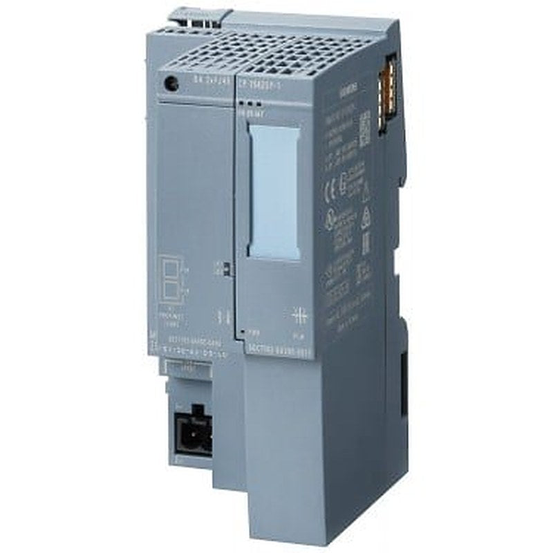 Communications processor CP 1542SP-1 for connection of an SIMATIC S7-ET 200SP to Industrial Ethernet; open IE communication (TCP/IP, ISO-on-TCP, UDP), PG/OP, S7 routing, IP broadcast/multicast, SNMPV1, DHCP, Email, IPV4/IPV6, time-of-day synchronization via NTP, access to web server of CPU, bus adapter required.