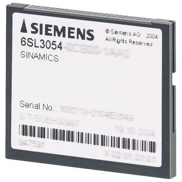 SINAMICS S120 CompactFlash card with firmware option performance expansion including licensing (Certificate of License) V4.5